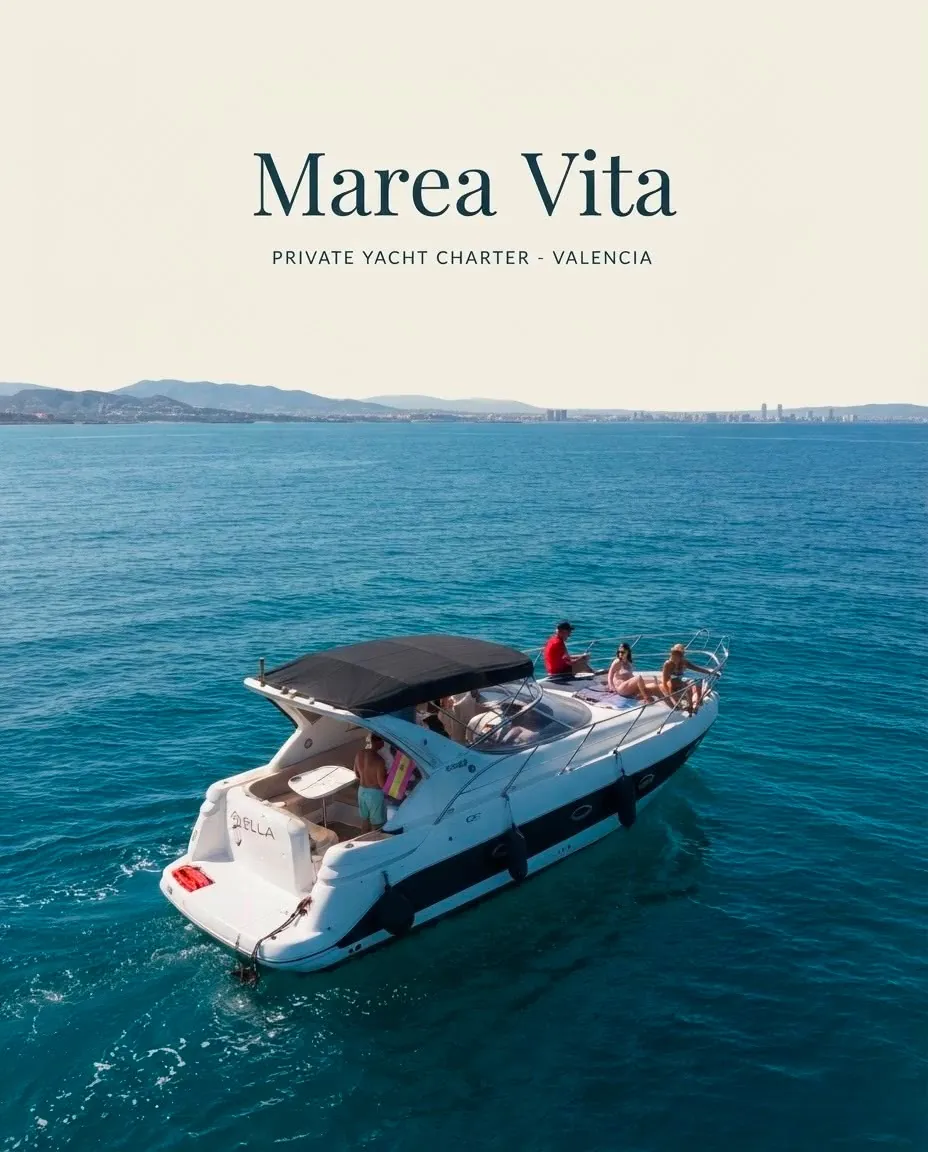 Marea Vita private yacht on turquoise Mediterranean water